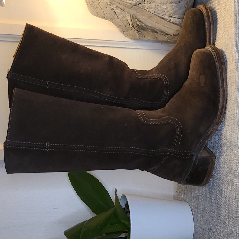 Frye suede campus boots 7.5